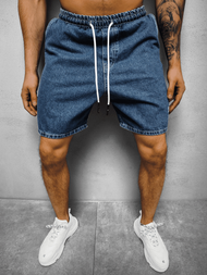 Spodenki męskie jeansowe ciemnoniebieskie OZONEE DR/17103