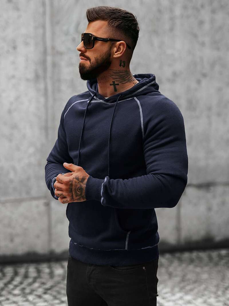 Толстовка чоловіча Темно-Синя OZONEE O/8B152/25