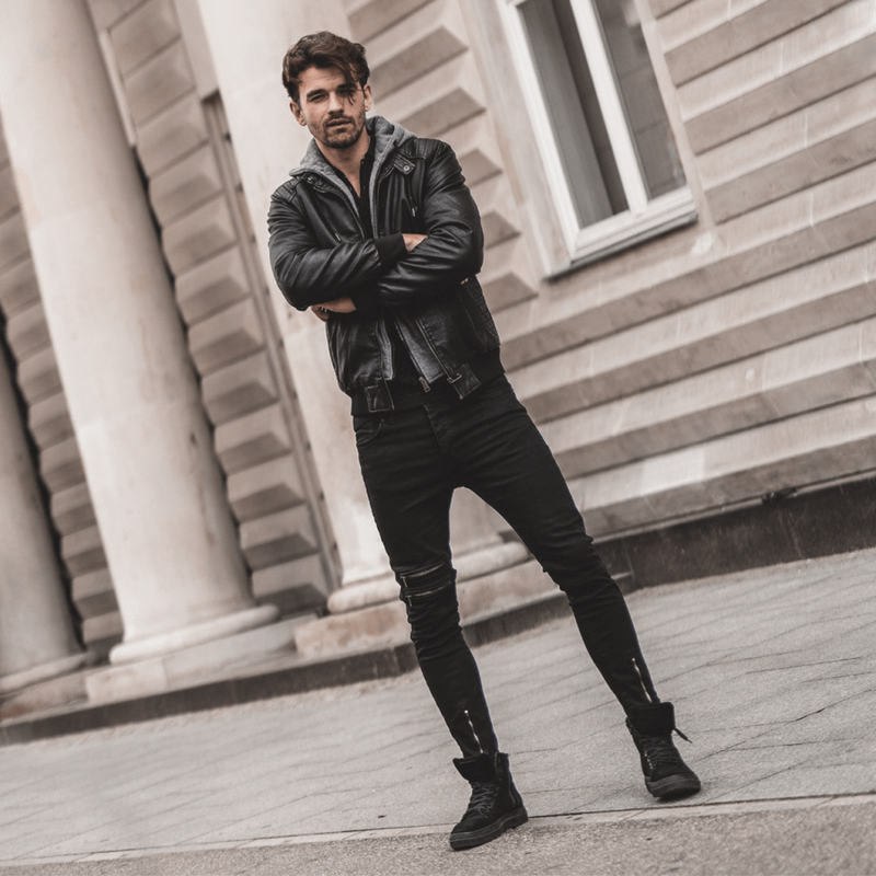 Куртка чоловіча Чорна OZONEE RF/HK01Z