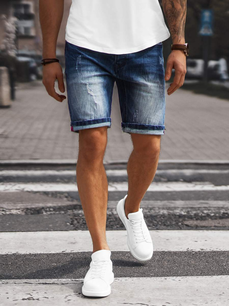 Чоловічі джинсові шорти Синi OZONEE NB/MP0044BZ