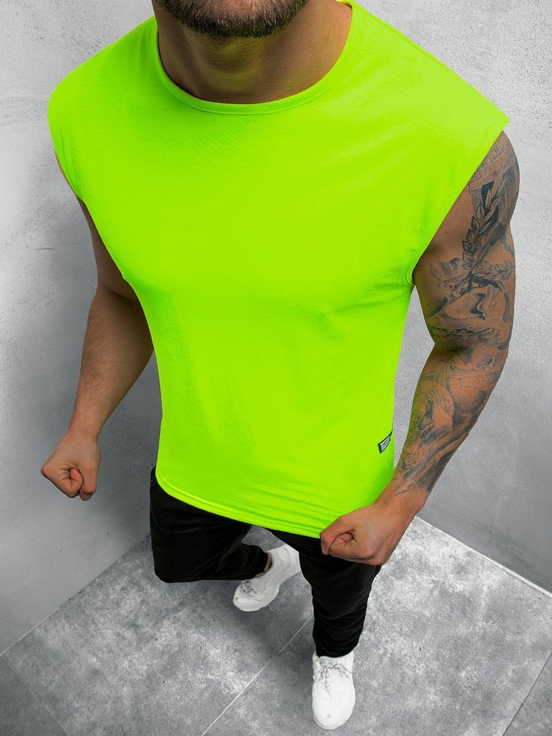 Майка чоловіча Зелена-неон OZONEE O/1265Z