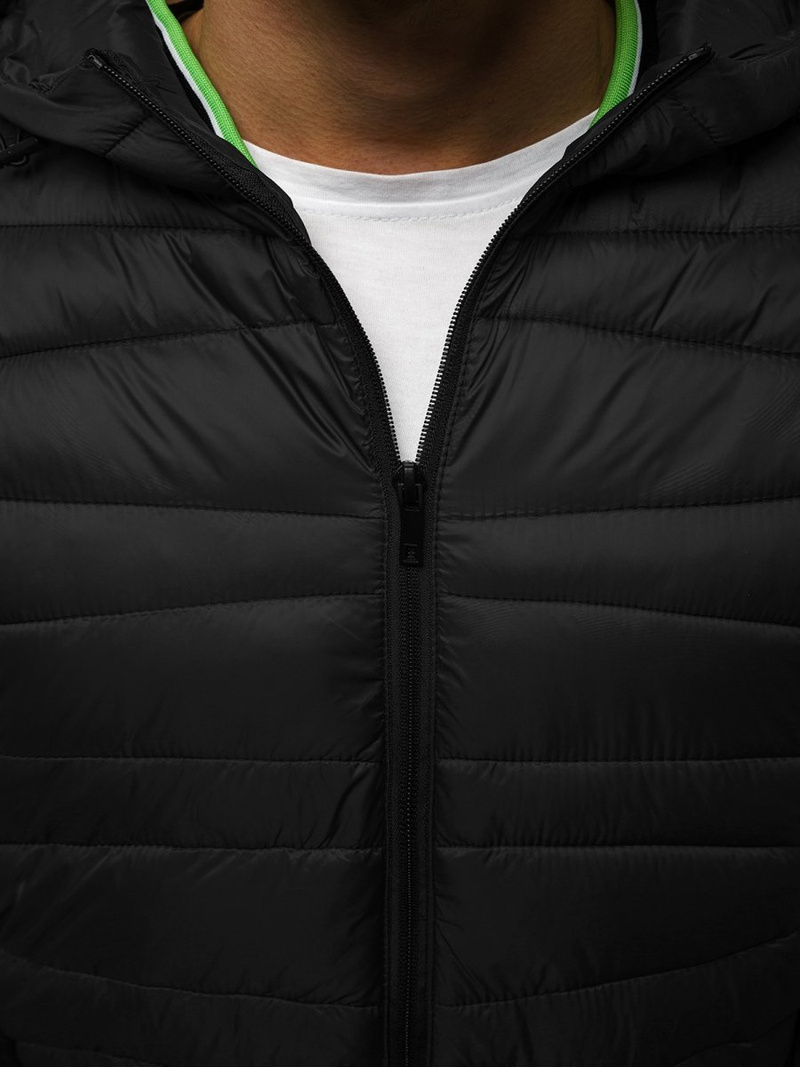 Kurtka męska przejściowa czarna OZONEE JB/JP1139