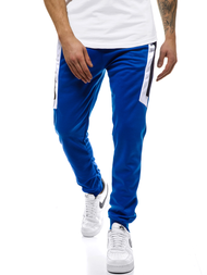 Spodnie dresowe męskie niebieskie OZONEE JS/JZ11019