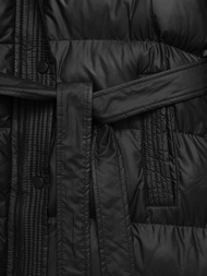 Płaszcz zimowy damski pikowany czarny OZONEE JS/5M3253/392