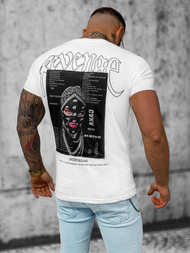 T-shirt męski biały OZONEE O/T108/1Z