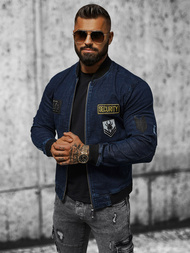 Чоловіча джинсова куртка Ультрамаринова OZONEE NB/MJ509BZ