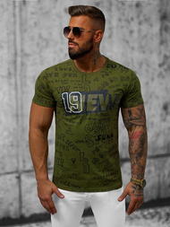 T-shirt męski zielony OZONEE JS/8T961