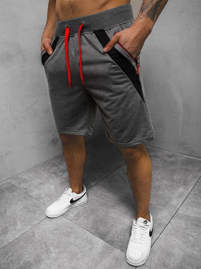 Spodenki dresowe męskie grafitowe OZONEE JS/68K10260