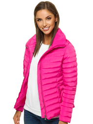 Kurtka przejściowa damska różowa OZONEE JS/M23063/4
