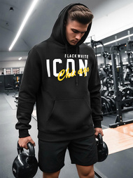 Bluza z kapturem męska czarna OZONEE JS/8B1736/3