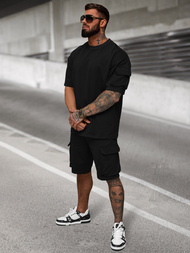 Чоловічий спортивний комплект чорний OZONEE JS/27C6535/3