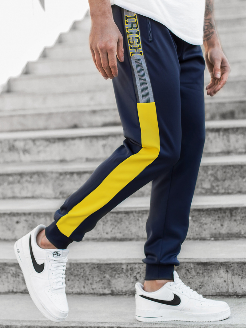 Spodnie dresowe męskie granatowe OZONEE JS/K20016SP