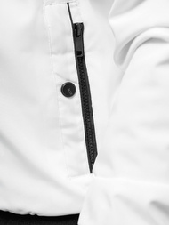 Kurtka męska bomberka biała OZONEE JS/84M3036/281