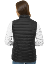 Kamizelka damska pikowana czarna OZONEE JS/M23038/392