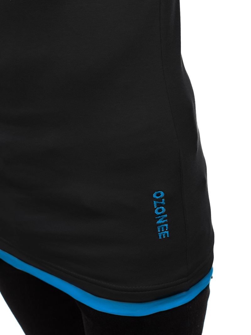 Футболка чоловіча Чорно-Синя OZONEE O/1273Z