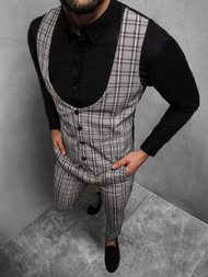 Чоловічий комплект - жилетка та штани чінос Сiра OZONEE DJ/5557