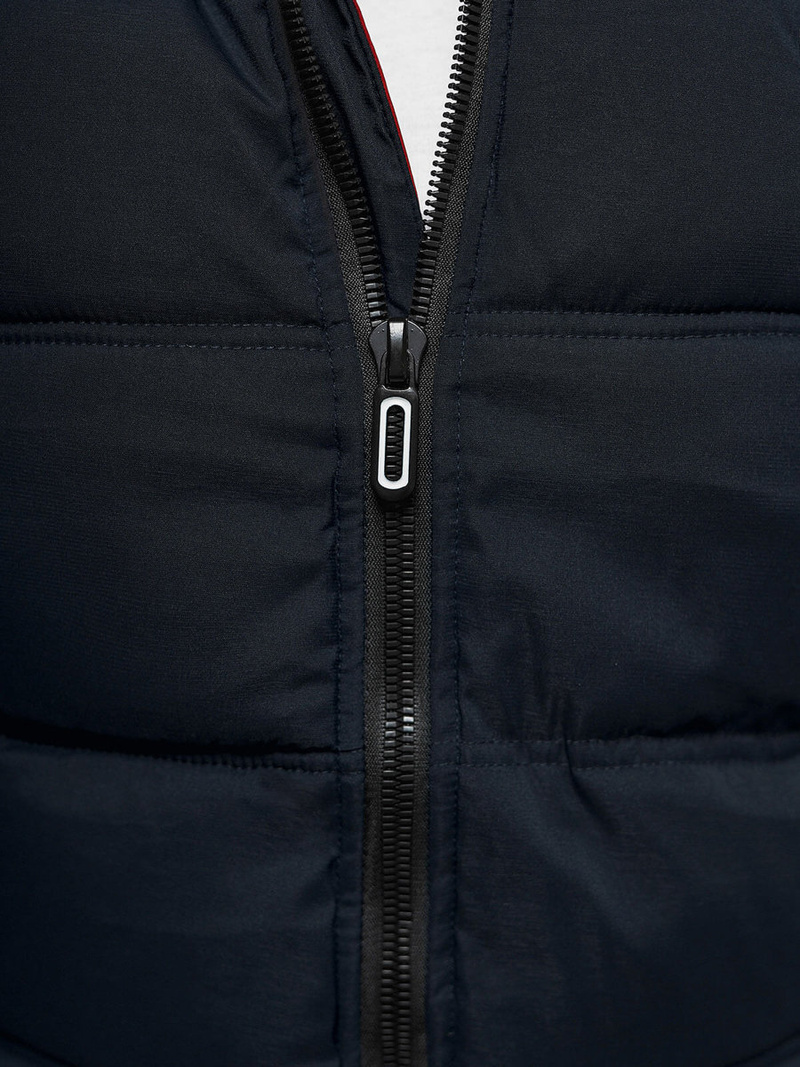 Kamizelka męska z kapturem granatowa OZONEE JS/84M3027/215