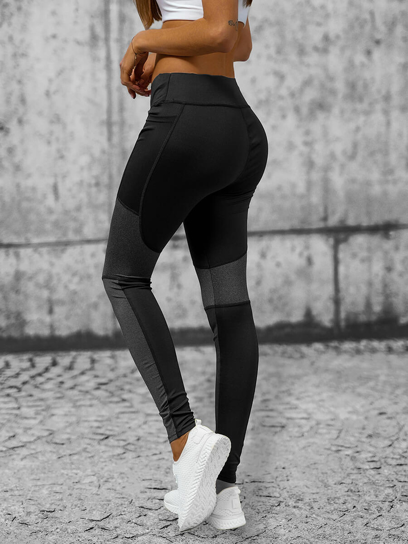 Legginsy damskie czarne OZONEE O/YY9261