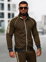 Спортивний костюм чоловічій Темно-Бежевi OZONEE O/FF5110AB