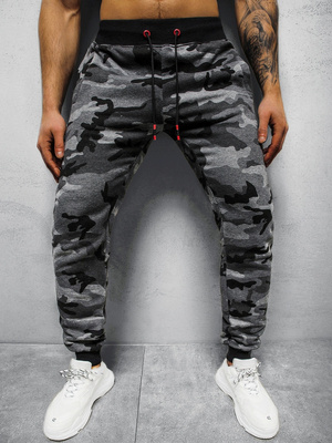 Spodnie dresowe męskie grafitowe OZONEE JS/KZ15 