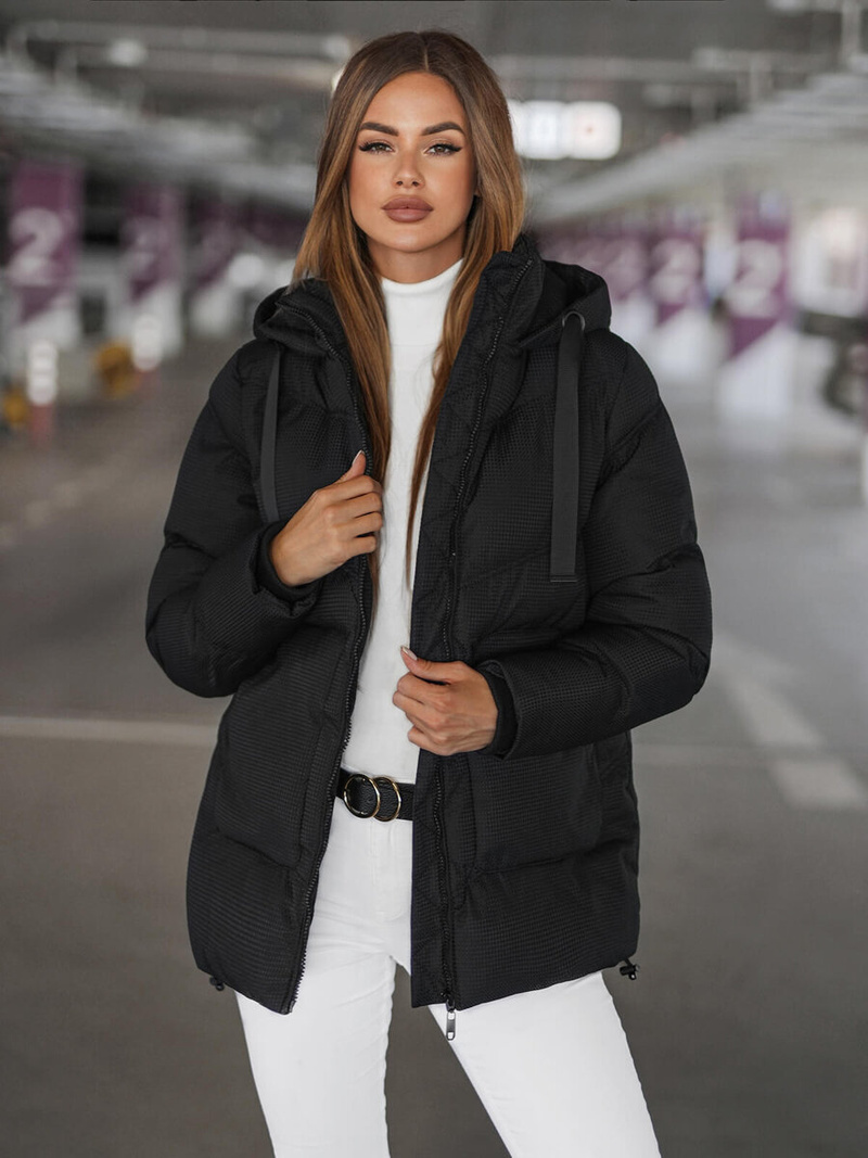 Куртка жіноча чорна OZONEE JS/5M3251/392