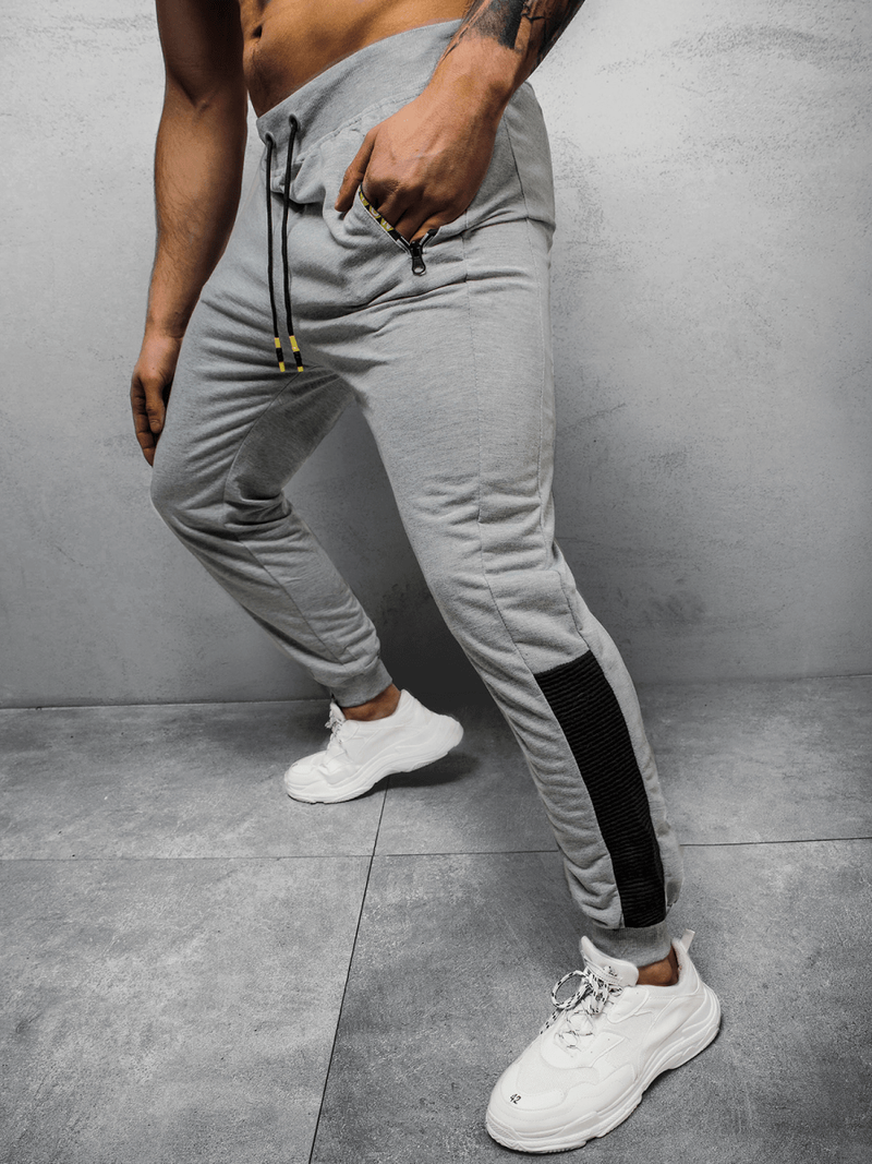 Spodnie dresowe męskie szare OZONEE JS/68K10210