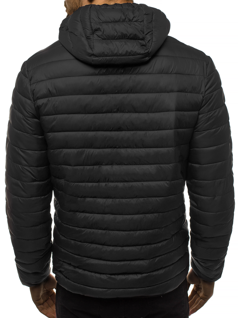 Kurtka męska przejściowa czarna OZONEE JS/LY35