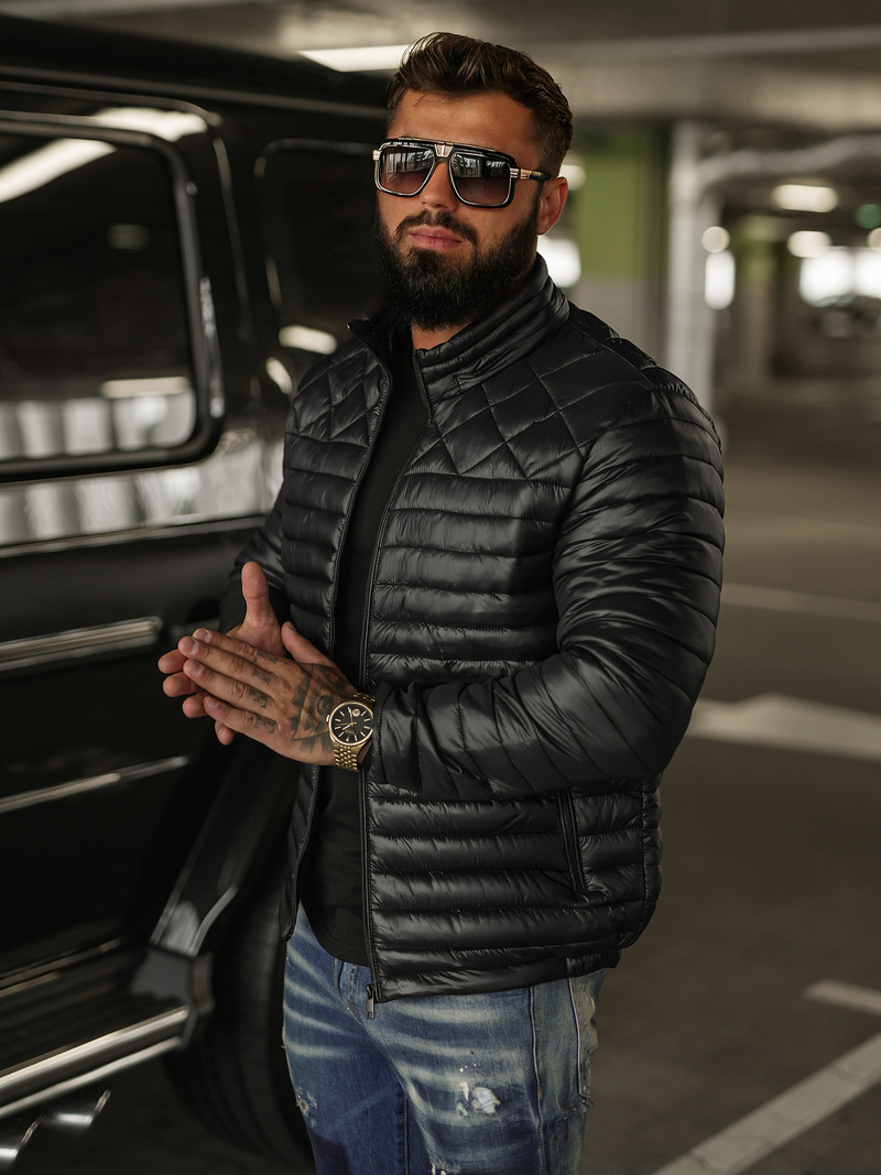 Куртка Чоловіча Чорна OZONEE JS/16M9328/392BZ