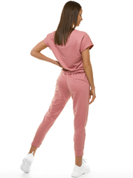 Komplet dresowy dwuczęściowy damski różowy OZONEE O/MB1001/21