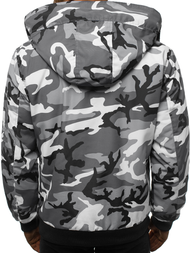 Kurtka zimowa męska moro-szara OZONEE JS/2019005