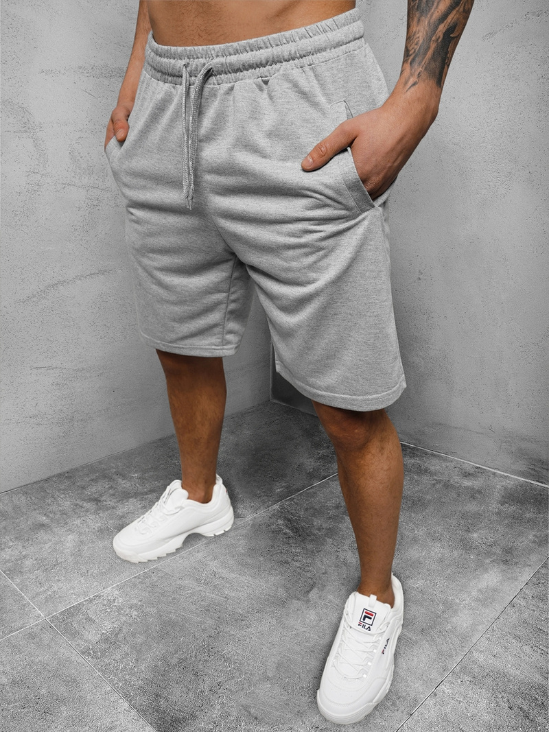 Spodenki dresowe męskie szare OZONEE JS/8K100/2