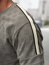 Чоловічий короткий спортивний костюм tемно-ciрий OZONEE O/QQ1621AB