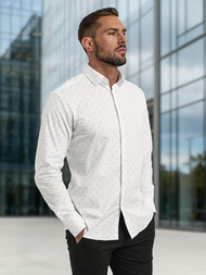 Koszula męska elegancka biała OZONEE V/V180