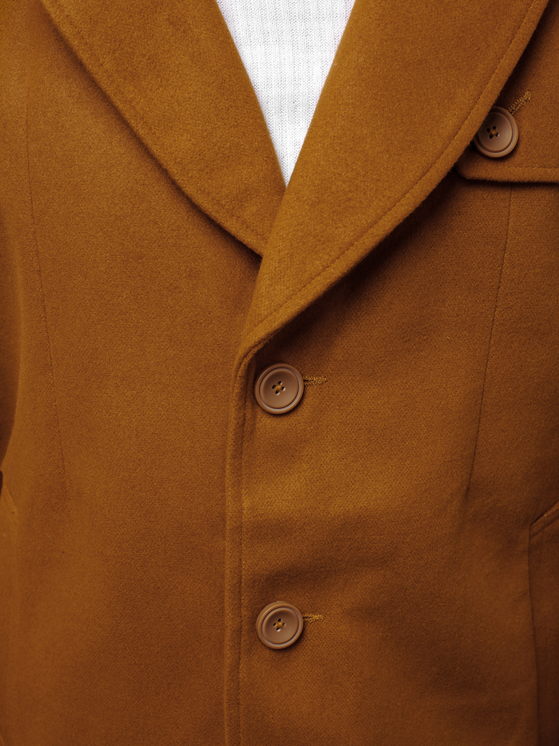 Płaszcz męski camelowy OZONEE N/5922Z