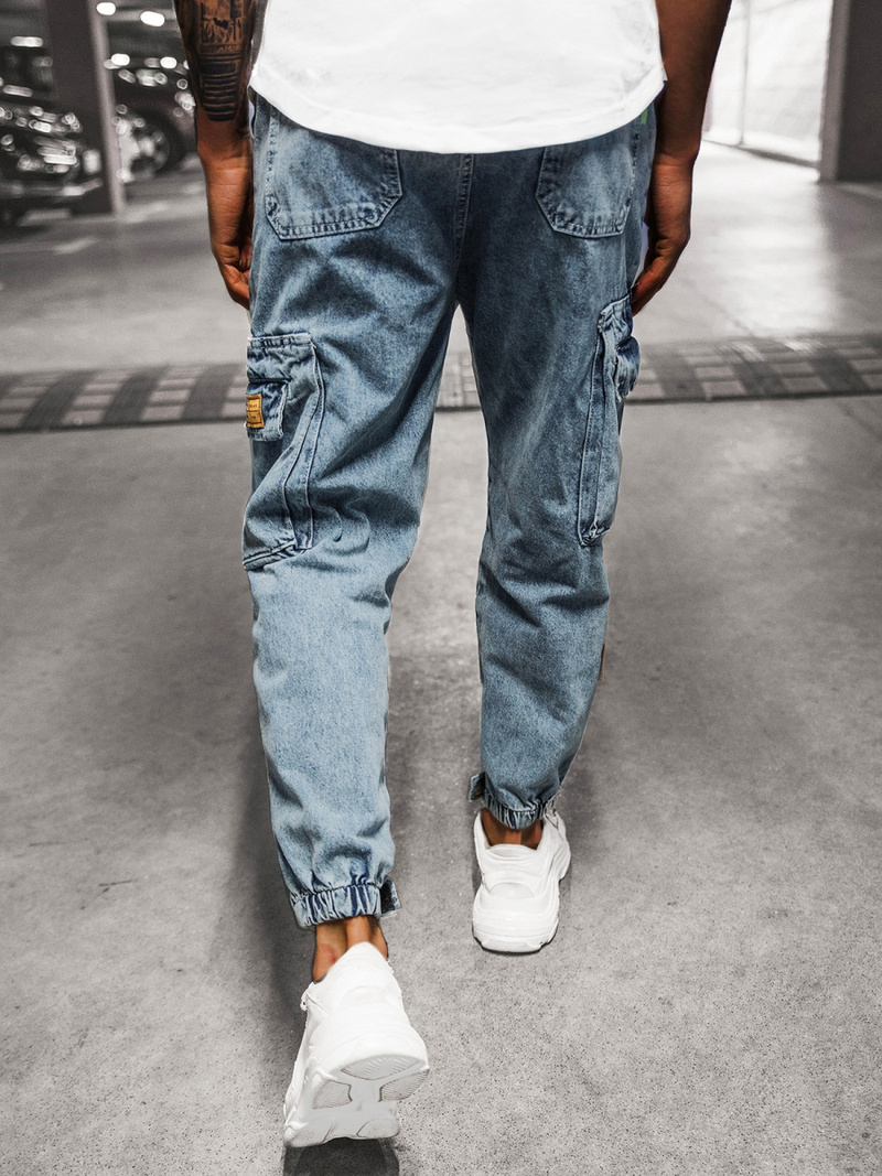 Штани чоловічі джоггери Синi OZONEE O/6207