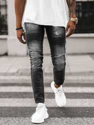 Spodnie jeansowe męskie czarne OZONEE NB/MP0046NZ