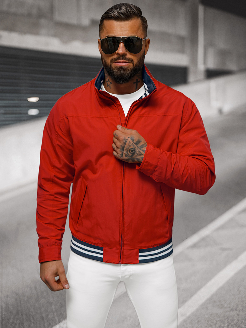 Kurtka męska czerwona OZONEE JS/5M3101/270Z