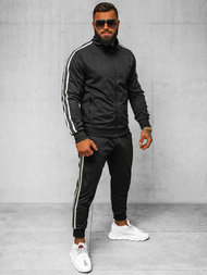 Komplet dresowy męski czarny OZONEE O/3C101/9