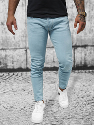 Spodnie jeansowe męskie niebieskie OZONEE O/4679Z