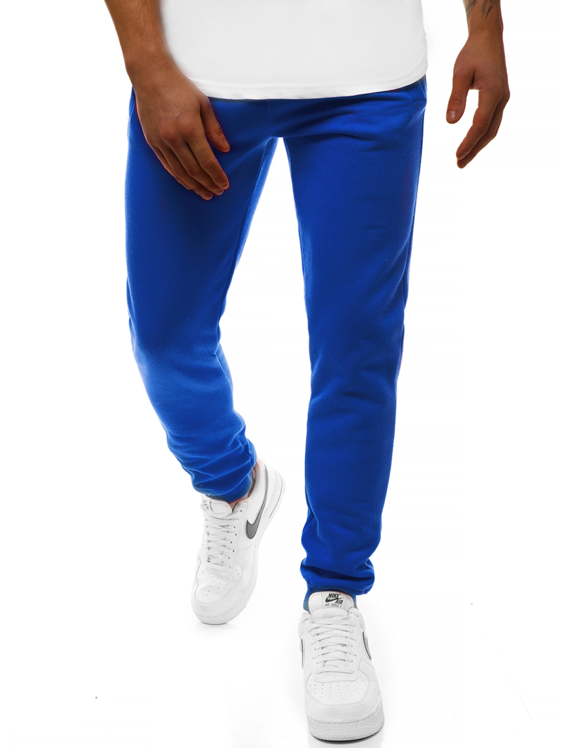 Spodnie dresowe męskie kobaltowe men/ck01