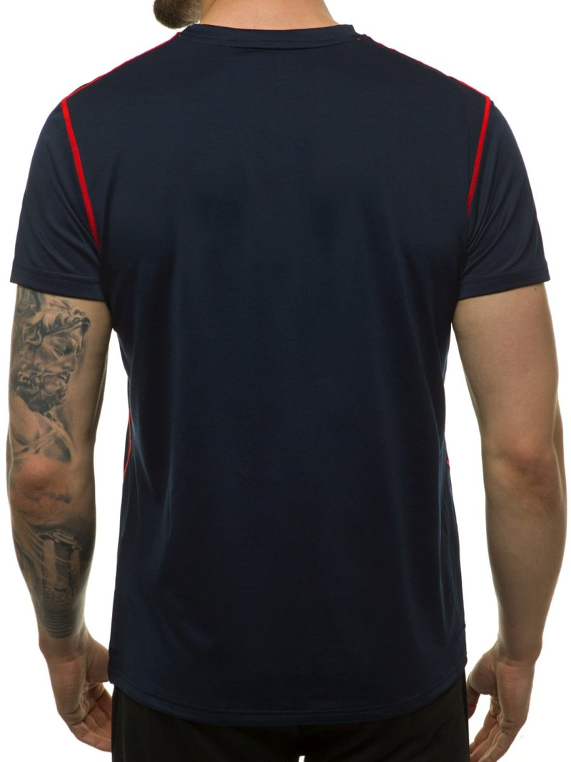 T-Shirt męski granatowy OZONEE JS/KS2104