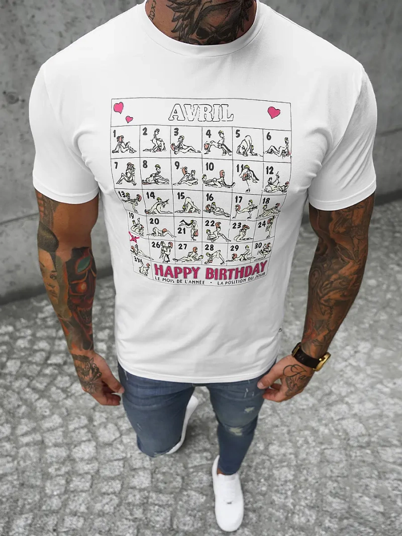 T-Shirt męski biały OZONEE NB/3005Z