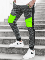 Spodnie dresowe męskie grafitowe OZONEE JS/K60005