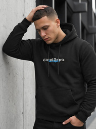 Bluza z kapturem męska czarna OZONEE JS/21B1901/3