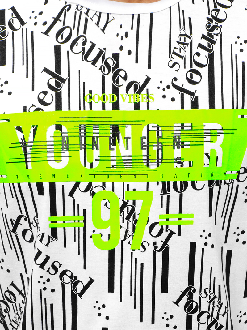 Футболка чоловіча Бiлий OZONEE JS/KS1993Z