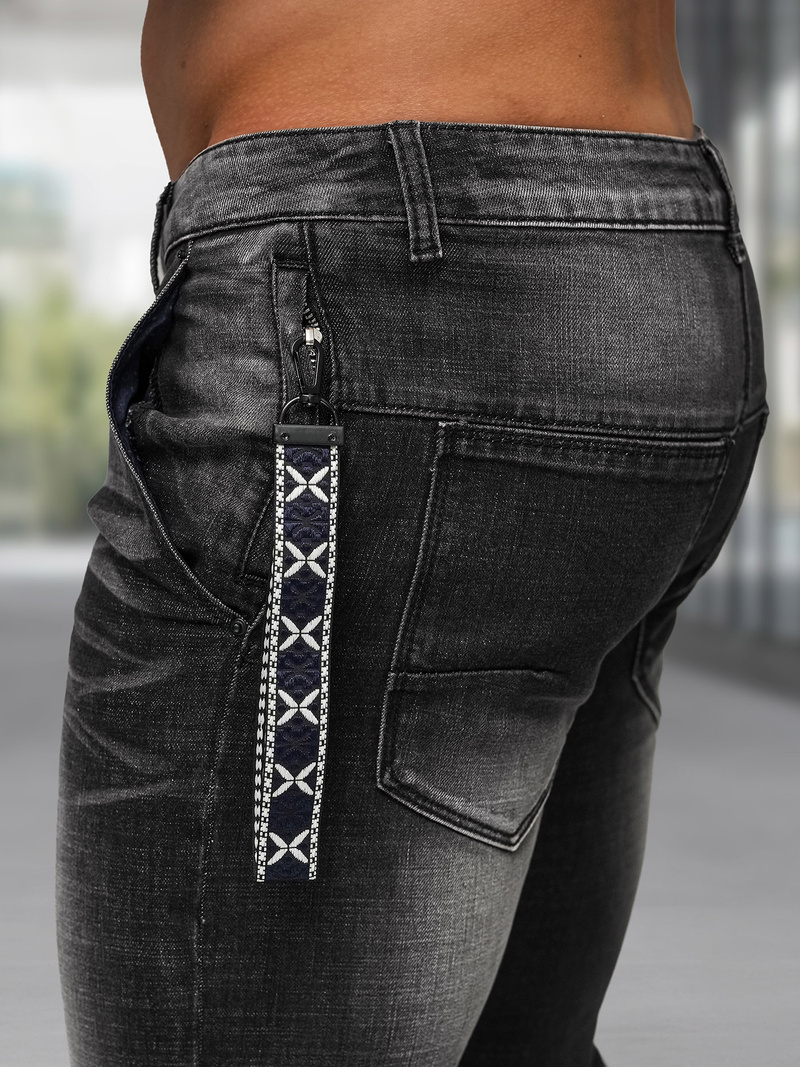 Чоловічі джинси Чорнi OZONEE NB/MP0091N