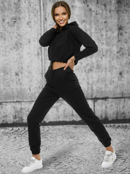 Жіночий спортивний костюм з двох частин Чорний OZONEE O/12108