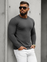 Sweter męski grafitowy OZONEE NB/MMB602/3Z