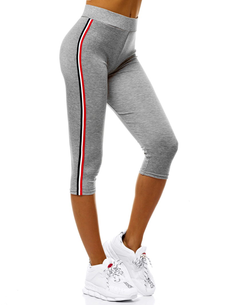 Legginsy krótkie damskie szare OZONEE JS/1037/B3