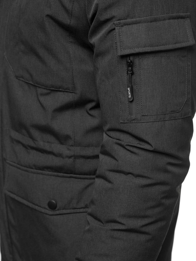 Куртка чоловіча Темно-сіра OZONEE O/9803